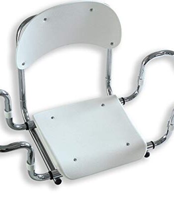 Castelmerlino Zubehör für die Dusche, Stahl und Polypropylen, Weiß und Chrom, Medium