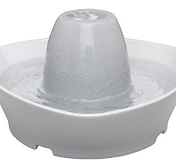 PetSafe Keramik-Trinkbrunnen Streamside, Für Katzen und kleine Hunde geeignet, Leiser Betrieb, 1,8 L Wasserkapazität