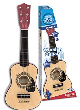 Bontempi WoodHarmony 35 cm klasyczna drewniana gitara do autentycznych