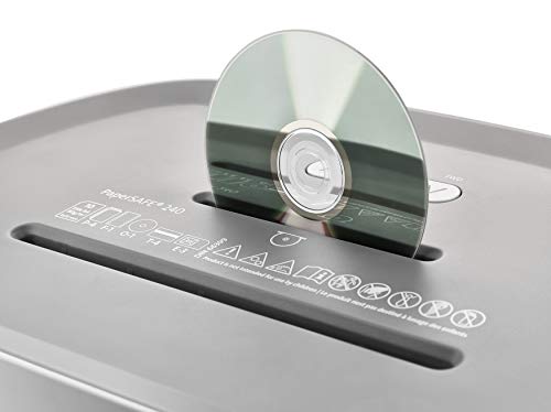 Dahle PaperSAFE PS 240 Aktenvernichter (10 Blatt, Sicherheitsstufe P4, Partikelschnitt, öl- und wartungsfrei, 25 Liter) grau - obrazek 3