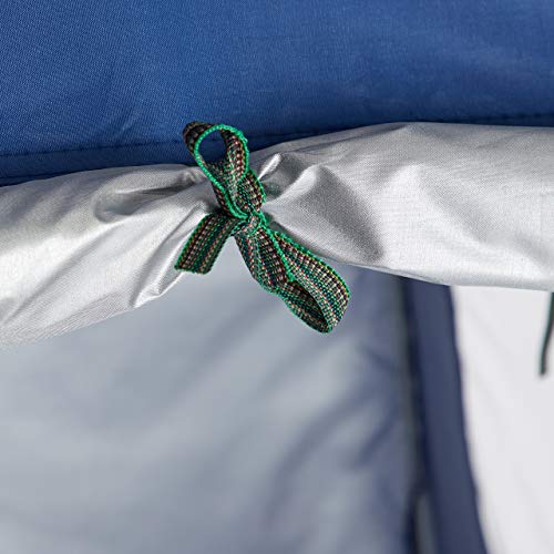 Relaxdays Pop Up Umkleidezelt, H x B x T: 190 x 120 x 120 cm, Wurfzelt, wasserabweisend, kleines Packmaß, UV 50+, blau - obrazek 3