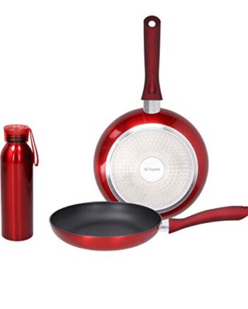 Tognana Set mit 2 Pfannen und Trinkflaschen, rot