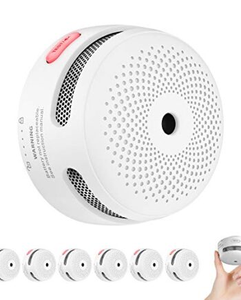 X-Sense Rauchmelder Mini Feuermelder mit 10 Jahren Batterielaufzeit, TÜV und EN14604 Zertifizierter Rauchwarnmelder, Feueralarm mit Fotoelektrischem Sensor, XS01 (6er Set)