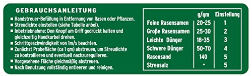 Substral HandyGreen Universal-Handstreuer für Rasendünger, Rasensamen, ganulierte Gartendünger, feiner Split 1 St. - obrazek 7