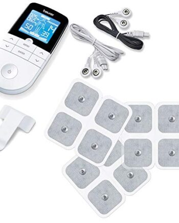 Beurer EM 49 Digital TENS/EMS Reizstromgerät zur elektrischen Nerven- und Muskelstimulation, Massage, Schmerzlinderung, mit acht Nachkaufelektroden