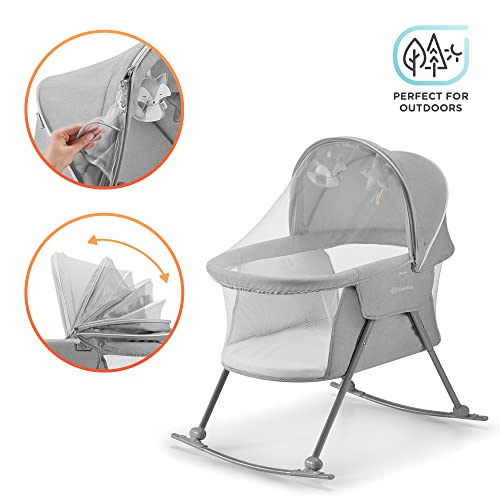 Kinderkraft Łóżeczko dziecięce 3w1 LOVI, Łóżko turystyczne, Kołyska, P - obrazek 9