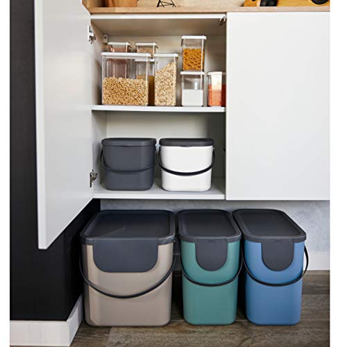 Rotho Albula Kosze na Śmieci, Tworzywo Sztuczne, Wielokolorowy, 3 x 40 - obrazek 6