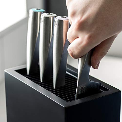 Rockingham Forge KB-5633BK, Kunststoff, Mattes Schwarz, 18.5 x 10.5 x 22.5 cm, aufrecht, Leeres Messerblock, Plastik, Mattschwarz-Rechteckiger - obrazek 3