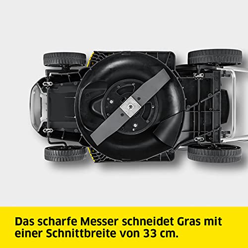 Kärcher 18 V Akku-Rasenmäher LMO 18-33 Battery Set, inkl. 18-V-Akku und Schnellladegerät, Leistung: 250 m², Schnittbreite: 33 cm, verstellbare Schnitthöhe: 35-65 mm, Mulchkeil, Fangkorb: 35 Liter - obrazek 7