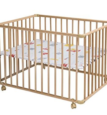 Schardt 02 001 00 03 044 Laufgitter BASIC 75 x 100 cm, natur geölt, Folie Monster