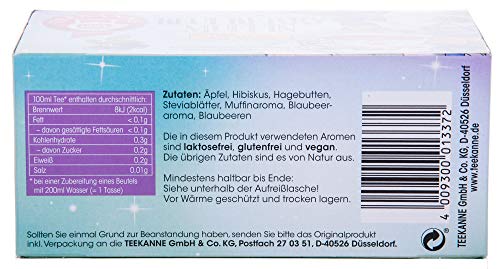 Teekanne Sweeteas Blueberry Muffin mit Blaubeer-Muffin-Geschmack, 12er Pack (12 x 18 Teebeutel) - obrazek 2