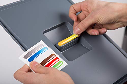 Elletipi ECOFIL Kosz na Śmieci, Tworzywo Sztuczne/Metal, Szary, 30 x 4 - obrazek 2