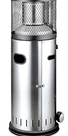 Enders® Terrassenheizer Gas POLO 2.0, Gas-Heizstrahler 5460, Terrassenstrahler mit stufenloser Regulierung, ENDUR Reflektionssystem, Transporträder, Umkippsicherung