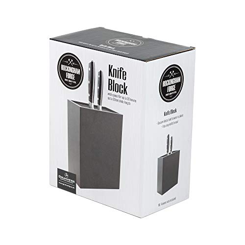 Rockingham Forge KB-5633BK, Kunststoff, Mattes Schwarz, 18.5 x 10.5 x 22.5 cm, aufrecht, Leeres Messerblock, Plastik, Mattschwarz-Rechteckiger - obrazek 4
