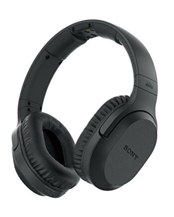 Sony MDR-RF895RK kabellose Kopfhörer (bis zu 100 Meter Reichweite, Geräuschminimierungssystem, 40-mm-Treiber, automatische Frequenzsuche, bis zu 20 Stunden Akkulaufzeit) Schwarz