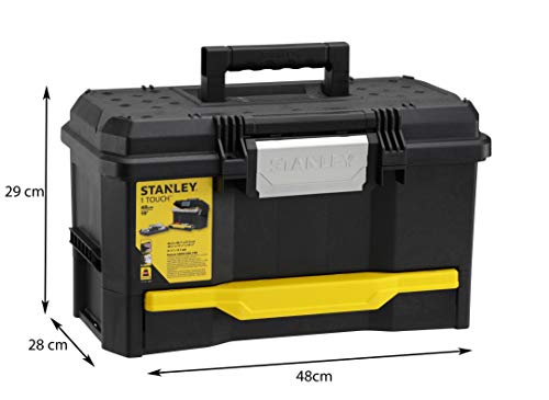 Stanley Werkzeugkiste leer aus Kunststoff 1-70-316 – Werkzeugkoffer mit integrierter Schublade für Kleinteile – Maße: 48.1 x 27.9 x 28.7 cm - obrazek 10