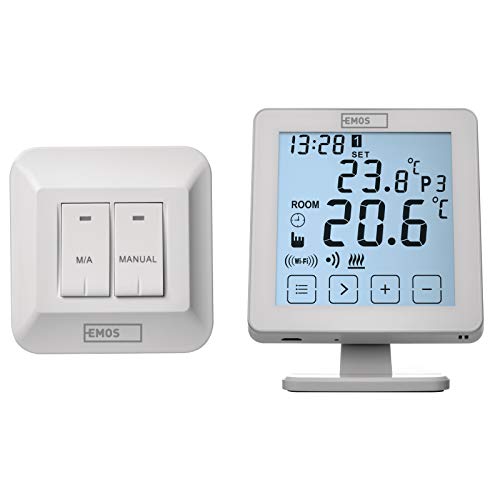 EMOS P5623 WiFi Raumthermostat/Programmierbarer Smart Thermostat für Heizung, Heizungssysteme, Wasserheizung und Kühlungssysteme/Raumtemperaturregler mit App Steuerung Ios/Android, 15 x 96 x 96 mm - obrazek 6