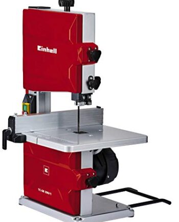 Einhell Bandsäge TC-SB 200/1 (werkzeugloser Sägeblattwechsel, Parallelanschlag, Höhenverstellung, kugelgelagerte Führung, Tisch stufenlos neigbar)