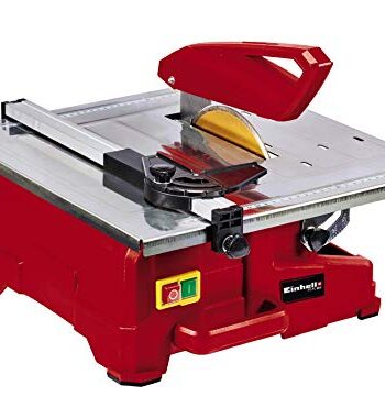 Einhell Fliesenschneidmaschine TC-TC 800(800 W,2.950 min-1,neigbarer Edelstahltisch mit Winkelskala,verstellbarer Winkelanschlag, Parallelanschlag mit Skala,inkl. Diamanttrennscheibe 180),Rot/Schwarz