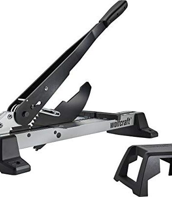 wolfcraft I Vinyl- und Laminatschneider VLC 1000 I 6940000 I für Vinyl, Laminat & Designböden I bis 14 mm Materialstärke & 370 mm –breite I auch für Dielen mit integrierter Trittschalldämmung