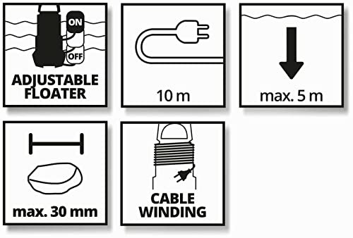 Einhell Gh-Dp 7835 Pompa do Brudnej Wody, Czarny/Czerwony, 15700 l/h - obrazek 2