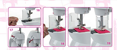 Theo Klein 7901 Dziecięca maszyna do szycia Fashion Passion | Z pedał - obrazek 5