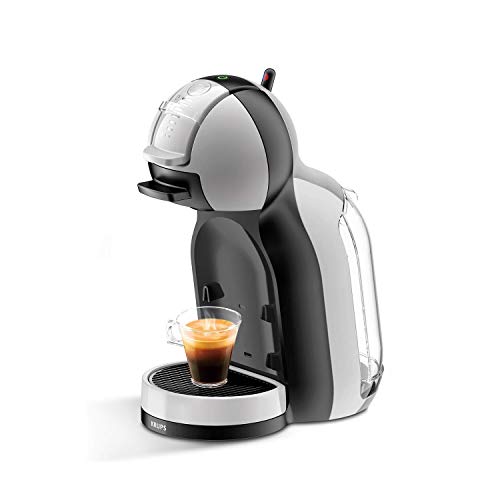 Krups KP123B Dolce Gusto Maschine Mini Me | Kaffeekapselmaschine | über 30 verschiedene Getränke vollautomatisch | Heiß- und Kaltfunktion | 1500 Watt | Artic-Grey/schwarz