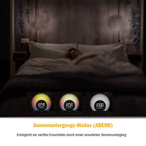 TFA Dostmann budzik świetlny Soluna 60.2026.01, zachód słońca, 5 trybó - obrazek 7
