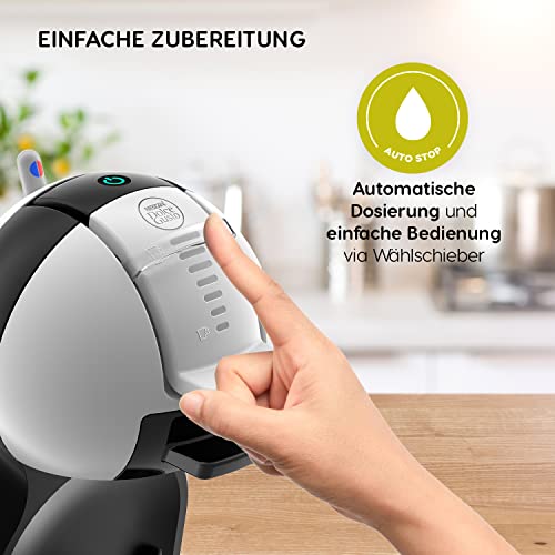 Krups KP123B Dolce Gusto Maschine Mini Me | Kaffeekapselmaschine | über 30 verschiedene Getränke vollautomatisch | Heiß- und Kaltfunktion | 1500 Watt | Artic-Grey/schwarz - obrazek 11