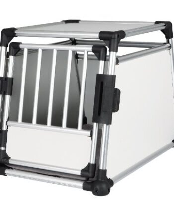 Trixie 39342 Transporter Aluminiowy dla Zwierząt, Srebrny/Czarny