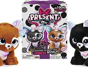 Present Pets Glitter Interaktywny Piesek, Pluszowy, 6059159