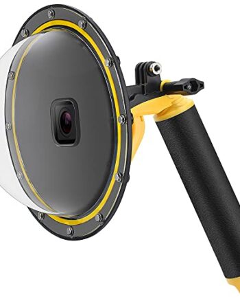 Sjpzwcrl Für GoPro Dome Port, für Gopro Hero 7 6 5 2018 Black Dome GoPro Zubehör Unterwasser Dome Objektivdeckel Wasserdichter Gehäusekoffer Tauchen Superanzug mit Pistolenabzug für Actionkamera