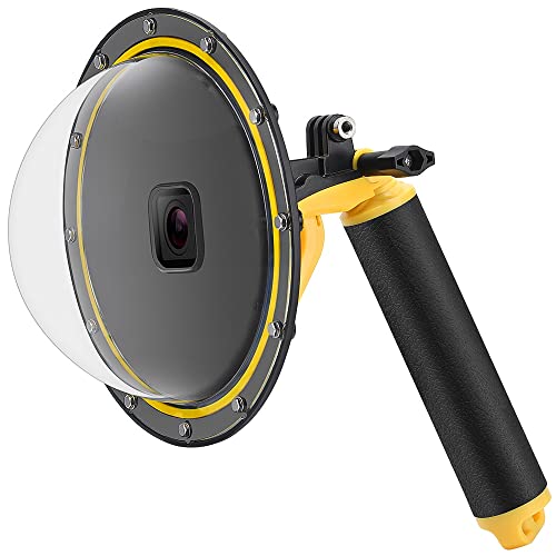 Sjpzwcrl Für GoPro Dome Port, für Gopro Hero 7 6 5 2018 Black Dome GoPro Zubehör Unterwasser Dome Objektivdeckel Wasserdichter Gehäusekoffer Tauchen Superanzug mit Pistolenabzug für Actionkamera