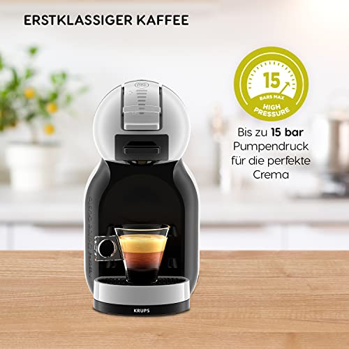 Krups KP123B Dolce Gusto Maschine Mini Me | Kaffeekapselmaschine | über 30 verschiedene Getränke vollautomatisch | Heiß- und Kaltfunktion | 1500 Watt | Artic-Grey/schwarz - obrazek 10