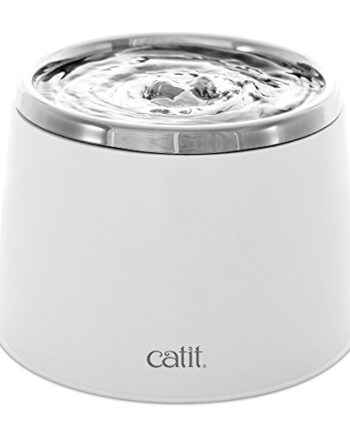 Catit Trinkbrunnen, für Katzen, mit Edelstahleinsatz, 2L, weiß