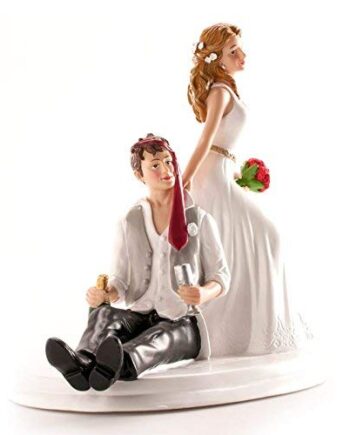 dekora 305133 Brautpaar Pijana panna młoda i pan młody figurka na tort