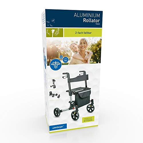 WEINBERGER leichter klappbarer Alu-Rollator all-Inclusive mit Tasche S - obrazek 4