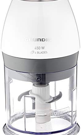 Grundig CH 6280 w Kompakt Multi-Zerkleinerer (450 Watt), weiß, 24 cm l x 15 cm w x 15 cm h
