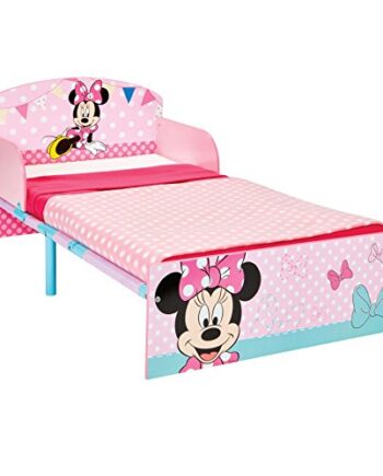 Worlds Apart Minnie Mouse Bett für Kleinkinder, Holz, rosa, 143 x 77 x 42.5 cm