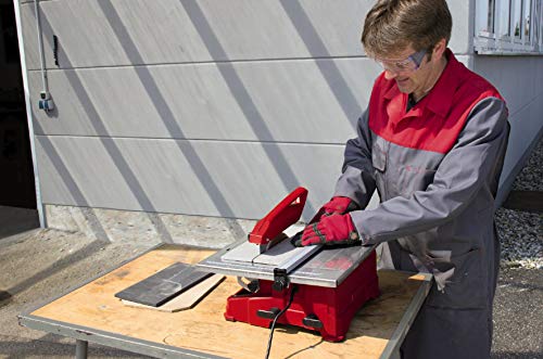 Einhell Fliesenschneidmaschine TC-TC 800(800 W,2.950 min-1,neigbarer Edelstahltisch mit Winkelskala,verstellbarer Winkelanschlag, Parallelanschlag mit Skala,inkl. Diamanttrennscheibe 180),Rot/Schwarz - obrazek 13