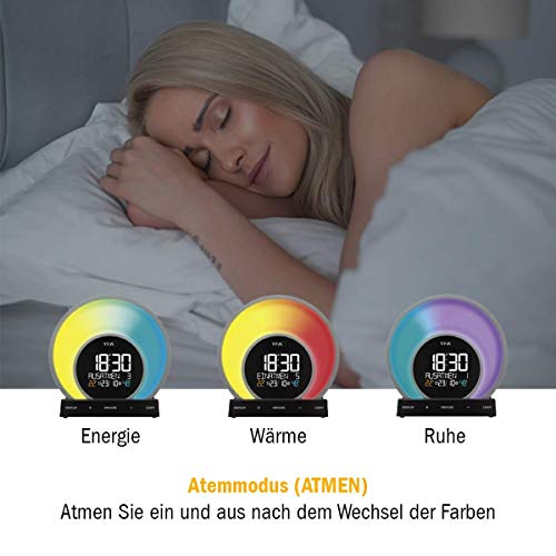 TFA Dostmann budzik świetlny Soluna 60.2026.01, zachód słońca, 5 trybó - obrazek 8