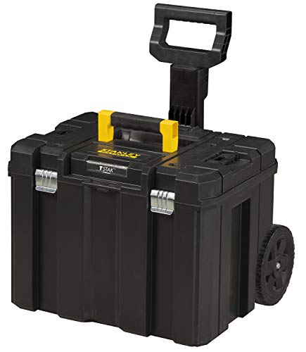Stanley FatMax Pro-Stack Mobile Werkzeugbox (36 Liter, mit robusten Schwerlasträdern, bis 30 kg belastbar, mit Teleskophandgriff, Metallschließen, Ösen für Vorhängeschloss) FMST1-75753 - obrazek 13