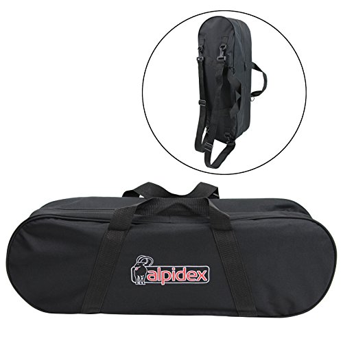 ALPIDEX Schneeschuhe 25 INCH Schuhgröße 38-45 bis 130 kg Steighilfe Tragetasche Optional Stöcke, Farbe:Blue mit Stöcken - obrazek 3