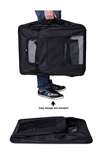 lionto Składany transporter dla psa do podróży i samochodu, 60x42x44 c - obrazek 4