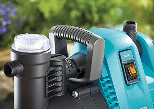 Gardena Comfort Gartenpumpe 4000/5: Bewässerungspumpe mit Fördermenge bis zu 4.000 l/h, integrierter Filter, geräuscharm, hohe Leistungsfähigkeit, Garten Zubehör für Wasserkreislauf (1732-20) - obrazek 5