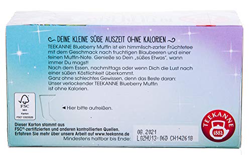 Teekanne Sweeteas Blueberry Muffin mit Blaubeer-Muffin-Geschmack, 12er Pack (12 x 18 Teebeutel) - obrazek 4