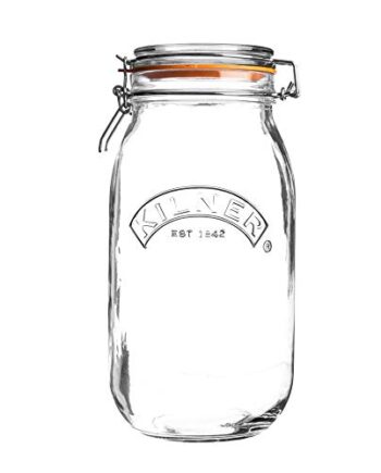 KILNER 25.494 Rundes Bügelverschluss Glas, 3 Liter