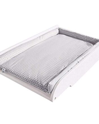 roba Wickelplatte inkl. Wickelauflage Adam & Eule, zum Aufsetzen auf Baby- & Kinderbetten