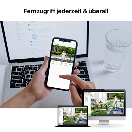 ZOSI 5MP PoE Außen Überwachungskamera Set 8CH 5MP 1TB HDD NVR Plus 4X 5MP Videoüberwachung IP PoE Kamera Set 36M IR Nachtsicht - obrazek 4