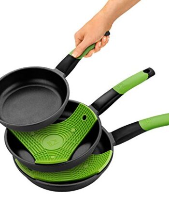 BRA Bratpfanne, Aluminium, schwarz, Set 18-22-26 cm